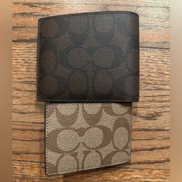 COACH 3 In 1 Wallet In Blocked Signature Canvas in MAHOGANY MULTI - Picture 5 of 8